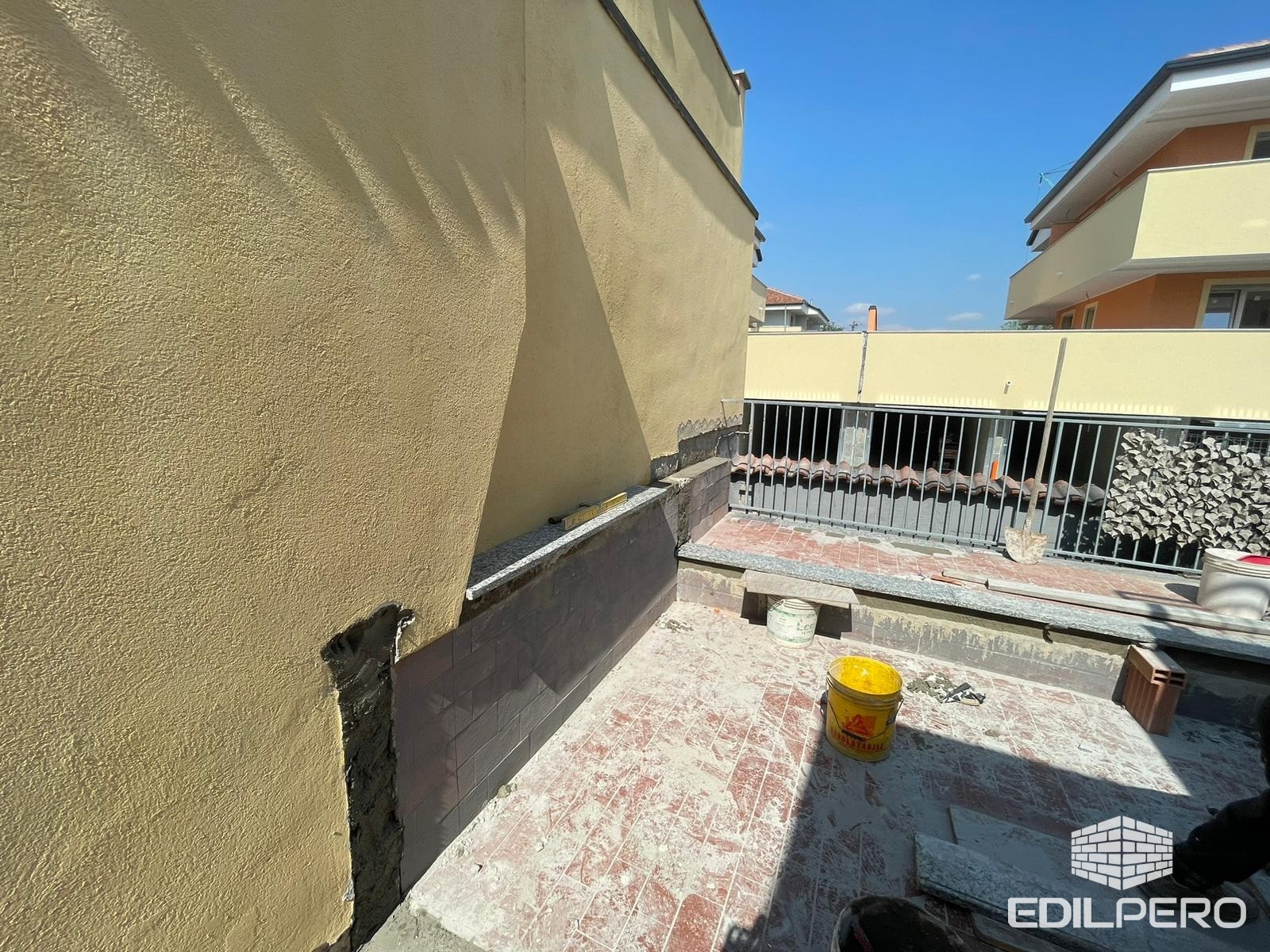 Rifacimento terrazzo veranda milano