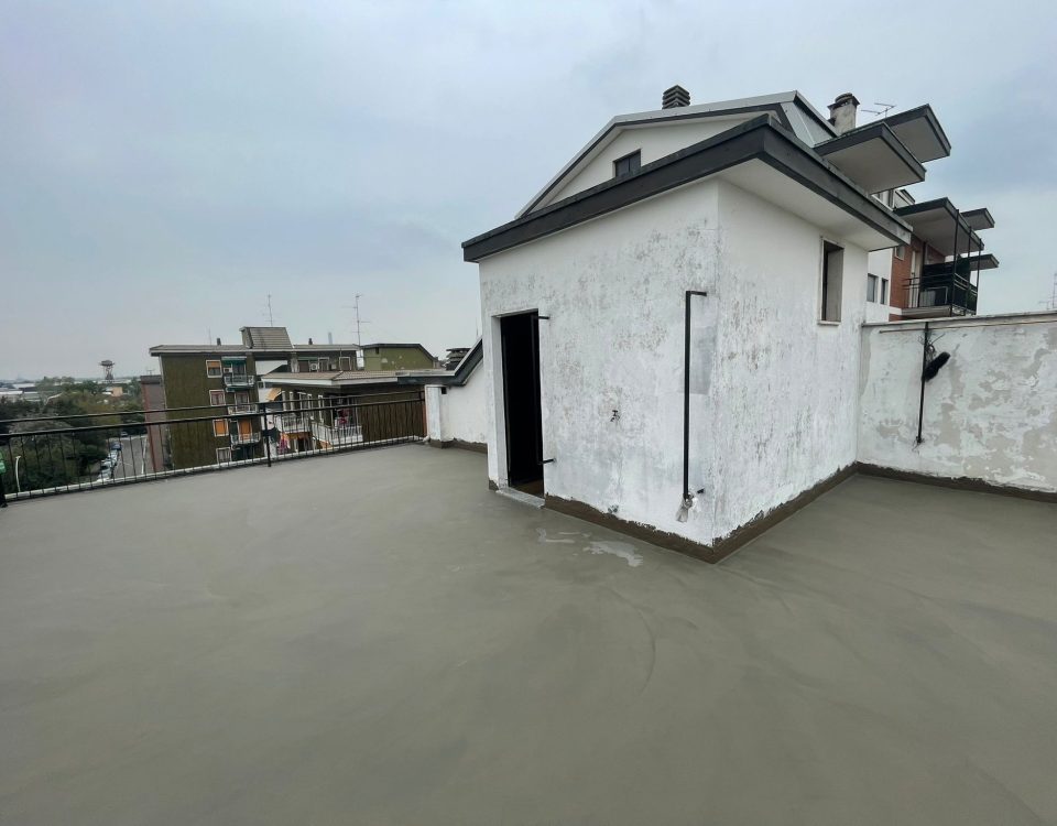 Impermeabilizzazione terrazzo Milano Guaina isolamento gettata cemento